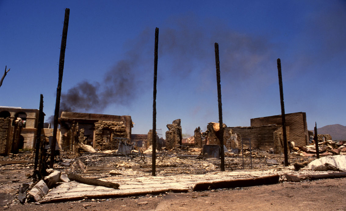 Fire at Old Tucson